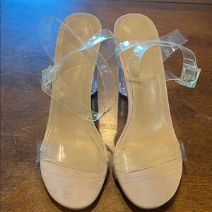Transparent Strap Heels